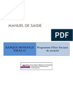 Manuel de Saisie