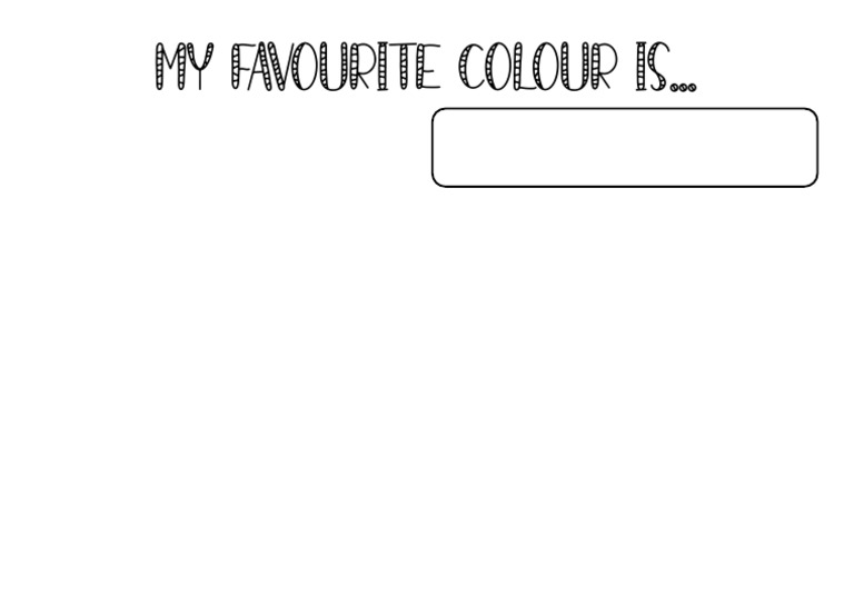 My Favourite Colour Primer | PDF