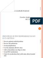 Psychopharmacology in Medically Ill Patients