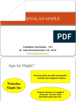 Materi Maple Pertemuan 1