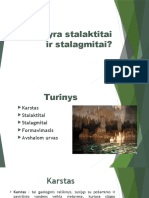 Kas Yra Stalaktitai Ir Stalagmitai