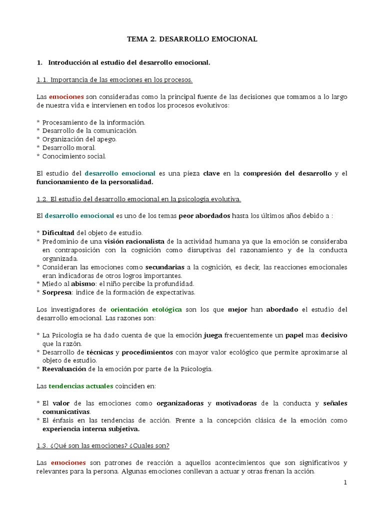 Check-in Emocional en el Desarrollo | PDF | Las emociones | Teoría de apego
