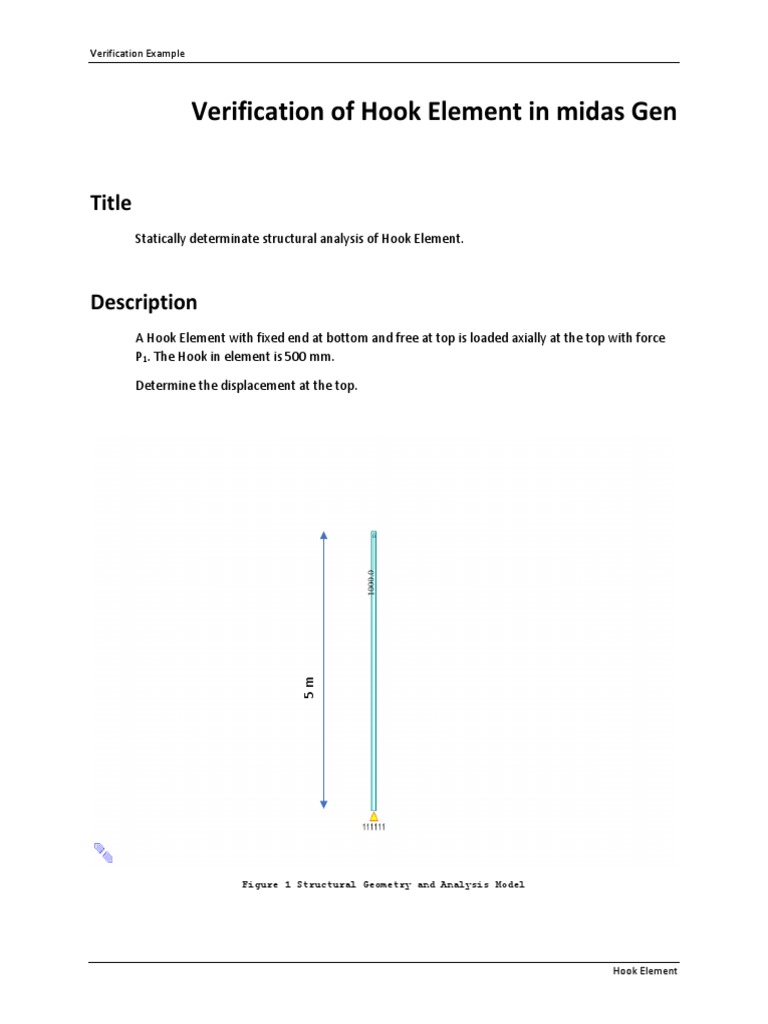 Verification of Hook Element in Midas Gen | PDF | Structural Analysis ...