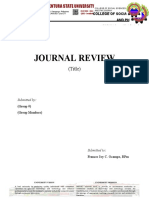 DHVSU College of Social Sciences Journal Review