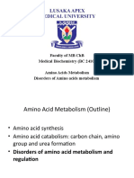 Amino Acids Metabolism-Disorders