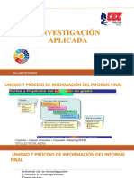 Unidad 7 Proceso de La Información Del Informe Final de Investigación