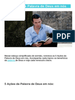 5 Acoes Da Palavra de Deus em Nos