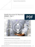 Quality Assurance For Machine Learning Models 1