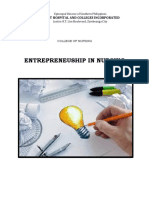 Nursing Entrepreneurship Course Outline