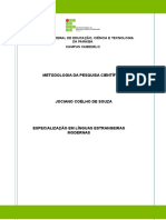 Metodologia da Pesquisa Científica: Fundamentos e Método