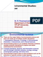 Brief Review of Environmental Studies: Fields, Issues & Solutions
