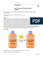 Zinc Oxide Induced Changes To Sunscreen Ingredient