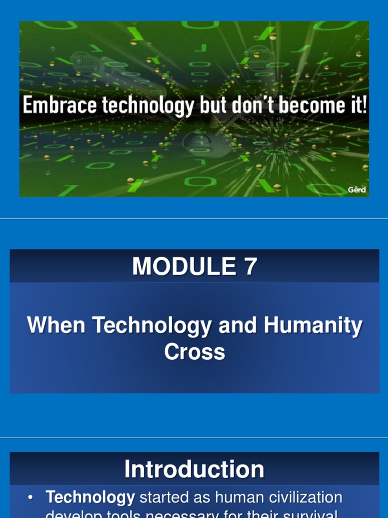 STS Module 7 When Technology and Humanity Cross | PDF | Human | Human ...