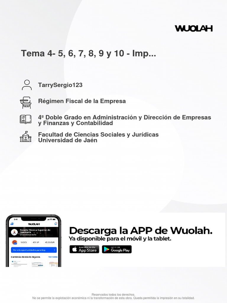 Tema 4 - 5, 6, 7, 8, 9 y 10 - Impuesto Sobre La Renta de Las Personas ...
