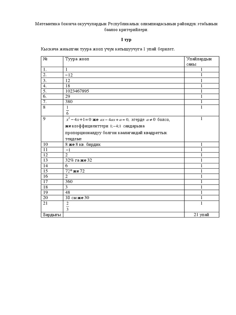 Math 1 Resh KG | PDF