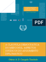 Clausula - Democratica - Do - Mercosul - Aspectos - Juridicos - Do - Argumento - Diplomatico - A