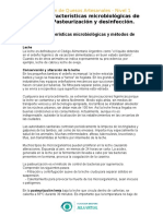 3 Características Microbiológicas de La Leche. Pasteurización y Desinfección.