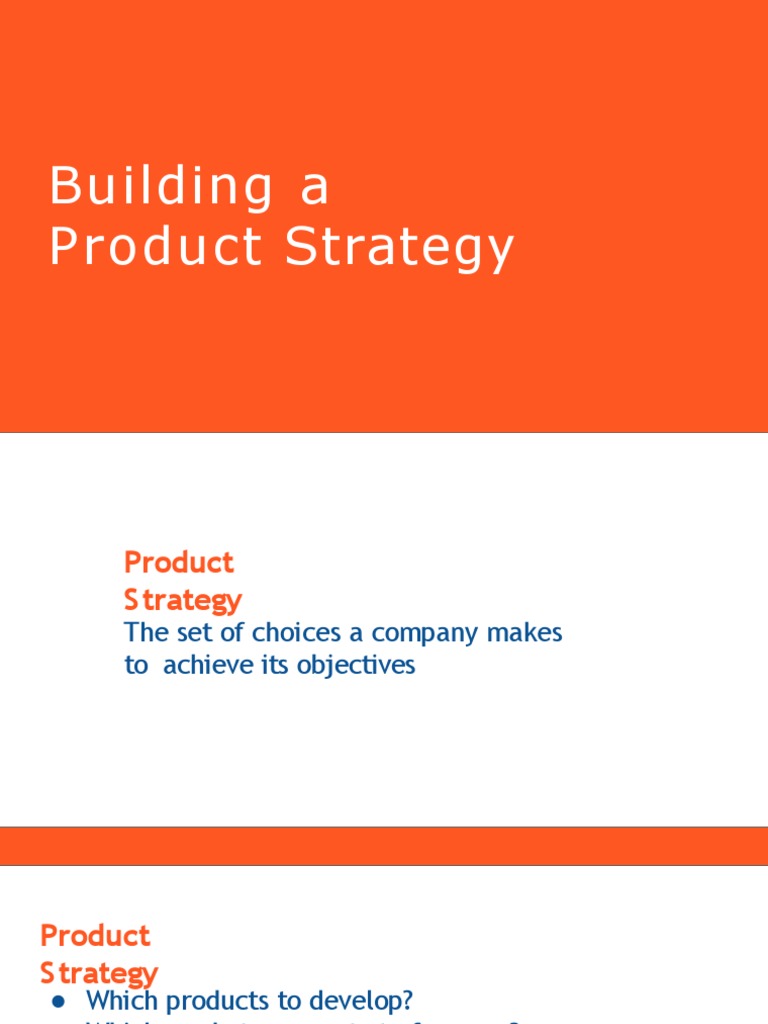 Building A Product Strategy PDF Market Segmentation Restaurants