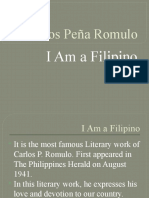 Carlos Peña Romulo I Am A Filipino