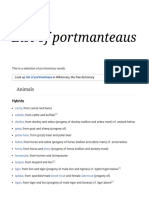 List of Portmanteaus - Wikipedia