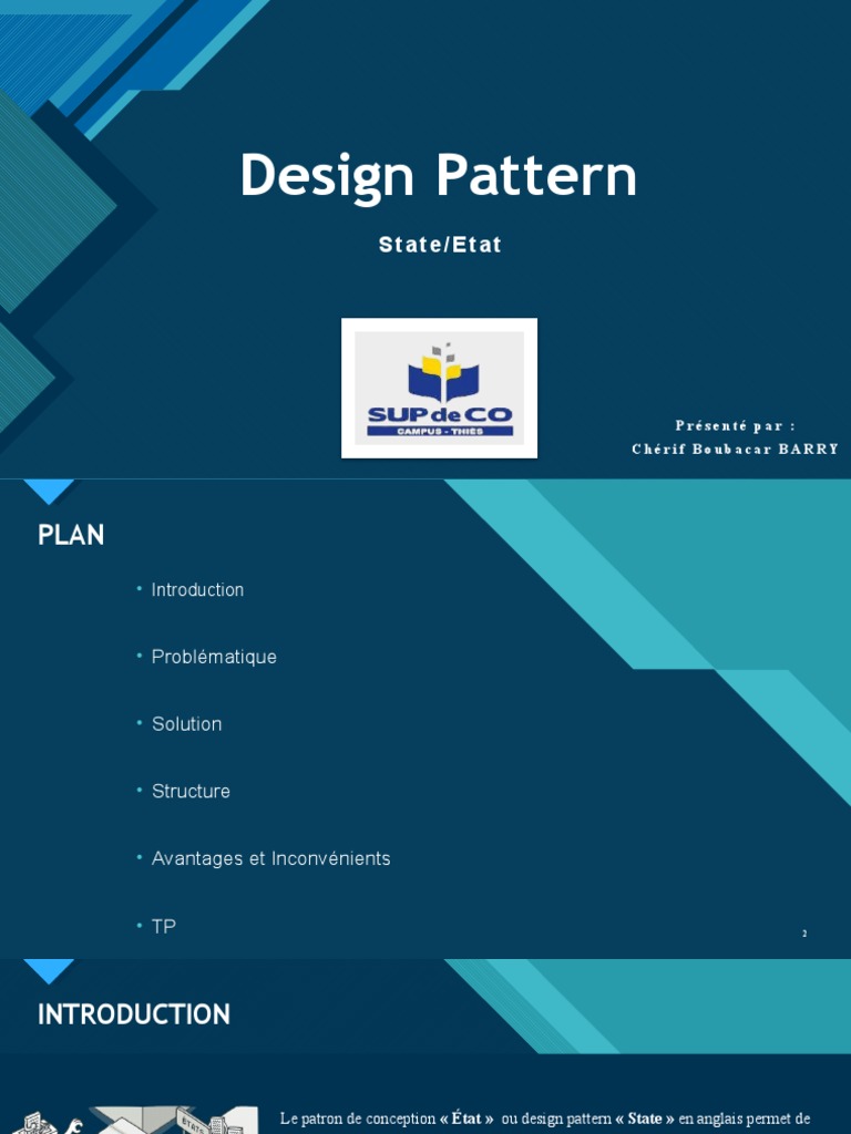 Comprendre le Design Pattern État | PDF | Patron de conception ...