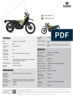 2022 Klr650 Abs Es La Spec Sheet