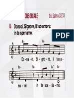 Salmo - Donaci, Signore, Il Tuo Amore, in Te Speriamo - II Domenica Di Quaresima - 5 Marzo 2023