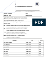 Prueba de Diagnóstico Matemática