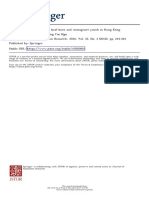 2016 Unemployment Patterns of Local-Born and Immigrant Youth in Hong Kong