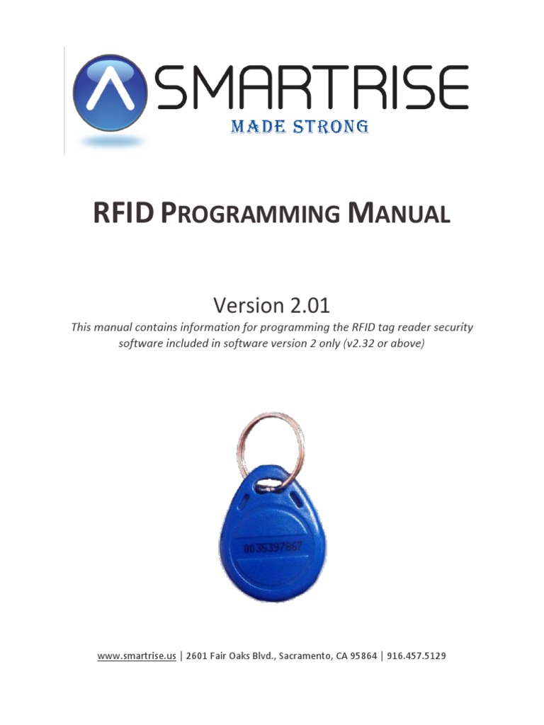 Instruction RFID Manual | PDF | Radio Frequency Identification ...