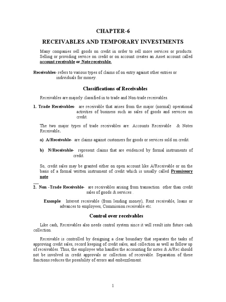 Recivables pdf bad debt debits and credits