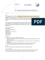 Experiment 3 - Measurement and Errors