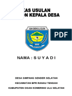 Calon Kepala Desa Suyadi