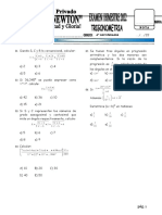 Examen de matemáticas para 4o de secundaria