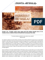 PARASHAT HA SHAVÚA - BE SHALAJ - Sfarad - Es