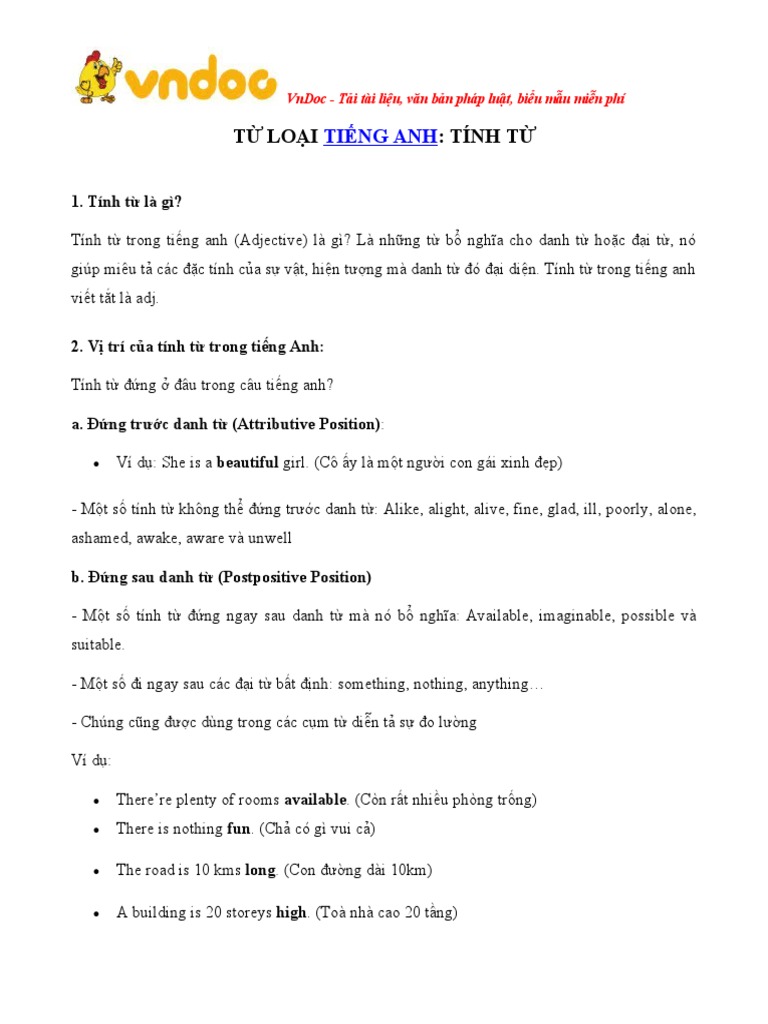Tu loai trong tieng anh tinh pdf