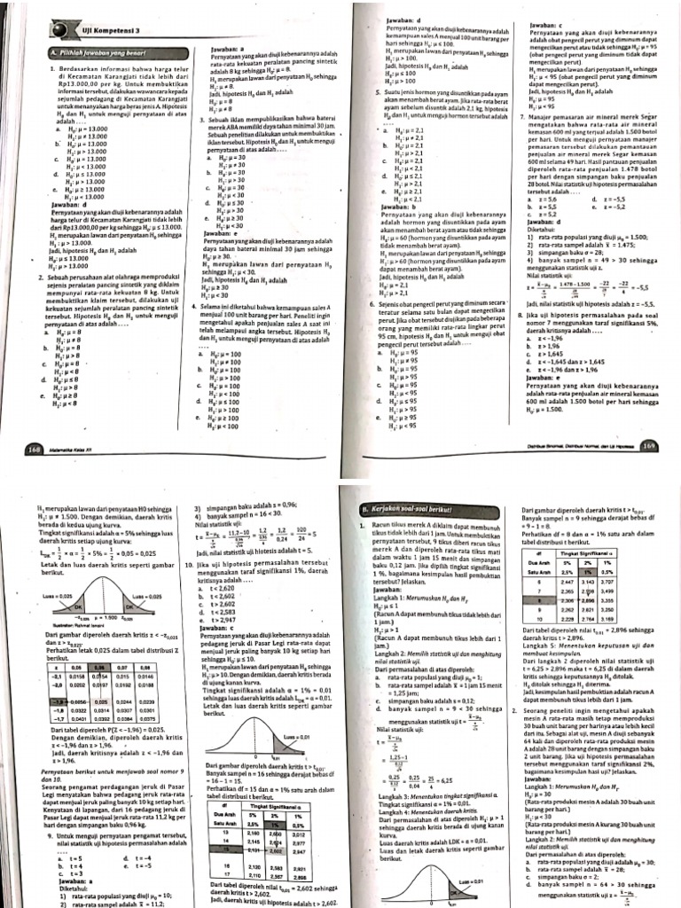 Matp 12 Bab 3 Ujikom 3 | PDF