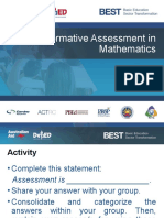 3.3 - Formative Assessment in Mathematics