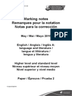 English A Language and Literature Paper 2 HL Markscheme