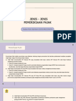 Jenis-Jenis Pemeriksaan Pajak