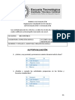 Autoevaluación Segundo Corte