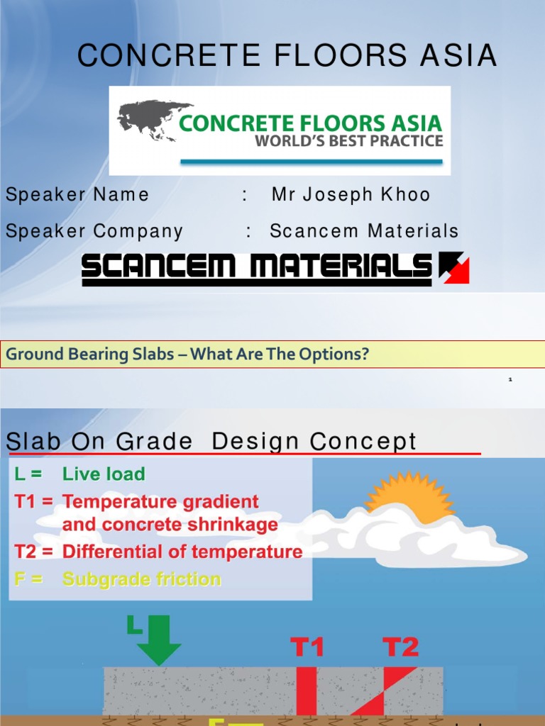Ground Bearing Slab Design Options | PDF | Concrete | Fracture