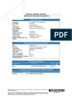 Oficina Judicial Virtual: Certificado de Envío de Escrito