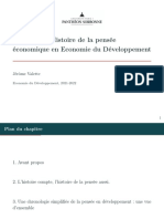 Chapitre 1 Histoire de La Pensée Économique Du Développement