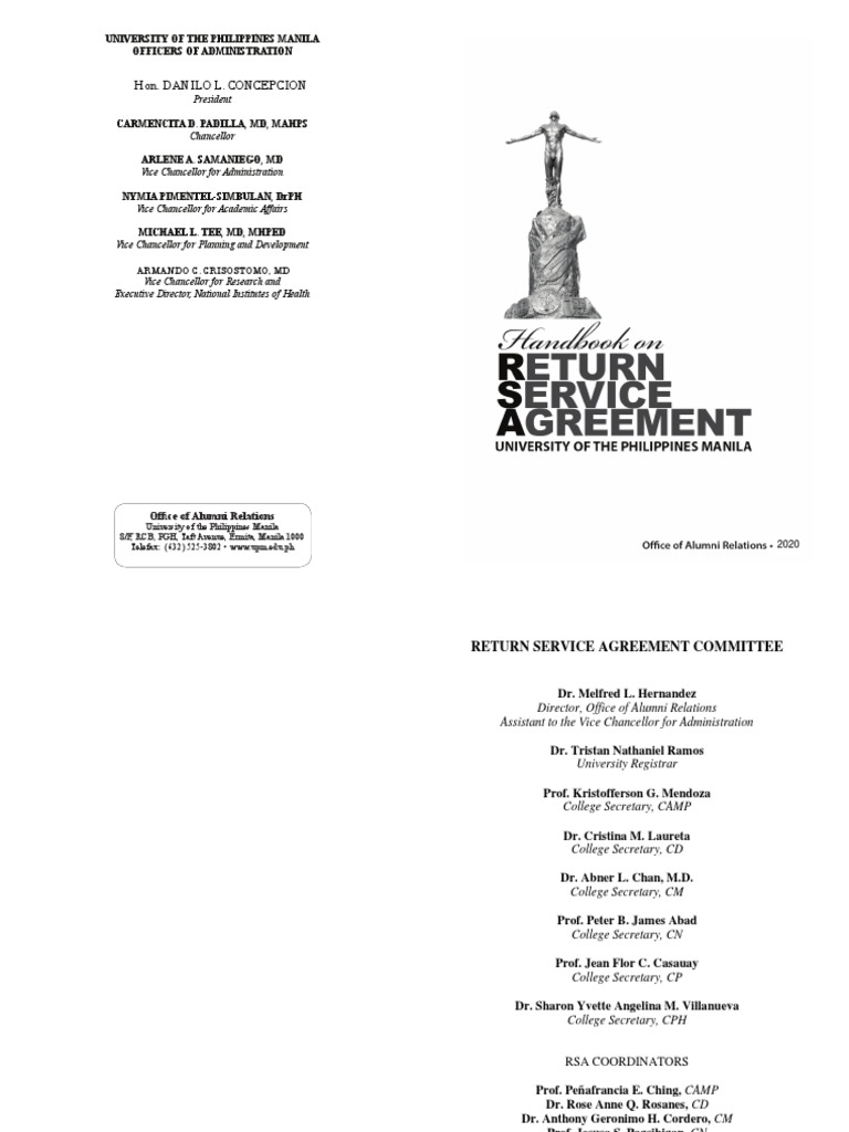 Rsa Handbook Pdf Medical School Academic Degree