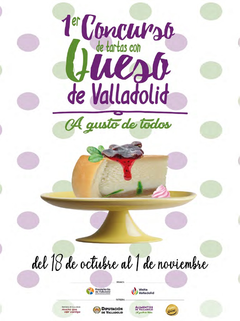 I Concurso de Tartas de Queso de Valladolid PDF Queso Alimentos