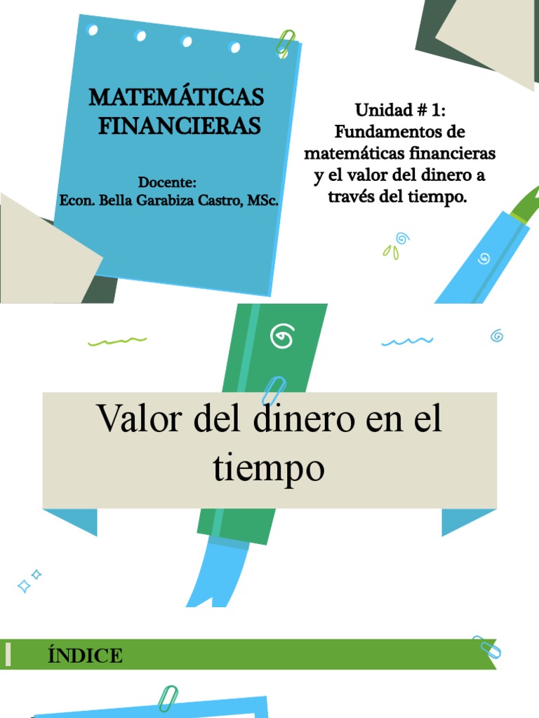Fundamentos de Matemáticas Financieras | PDF | Interés | Tasas de interés