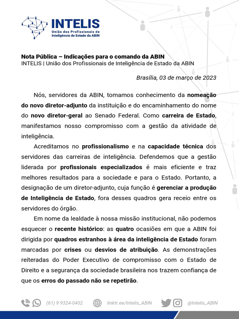 Nota Intelis | PDF