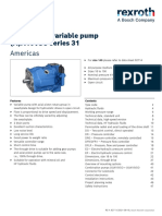 Axial Piston Variable Pump (A) A10VSO Series 31: Americas