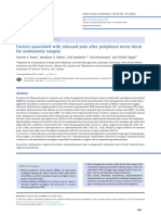 Factors Associated With Rebound Pain After Peripheral Nerve Block For Ambulatory Surgery